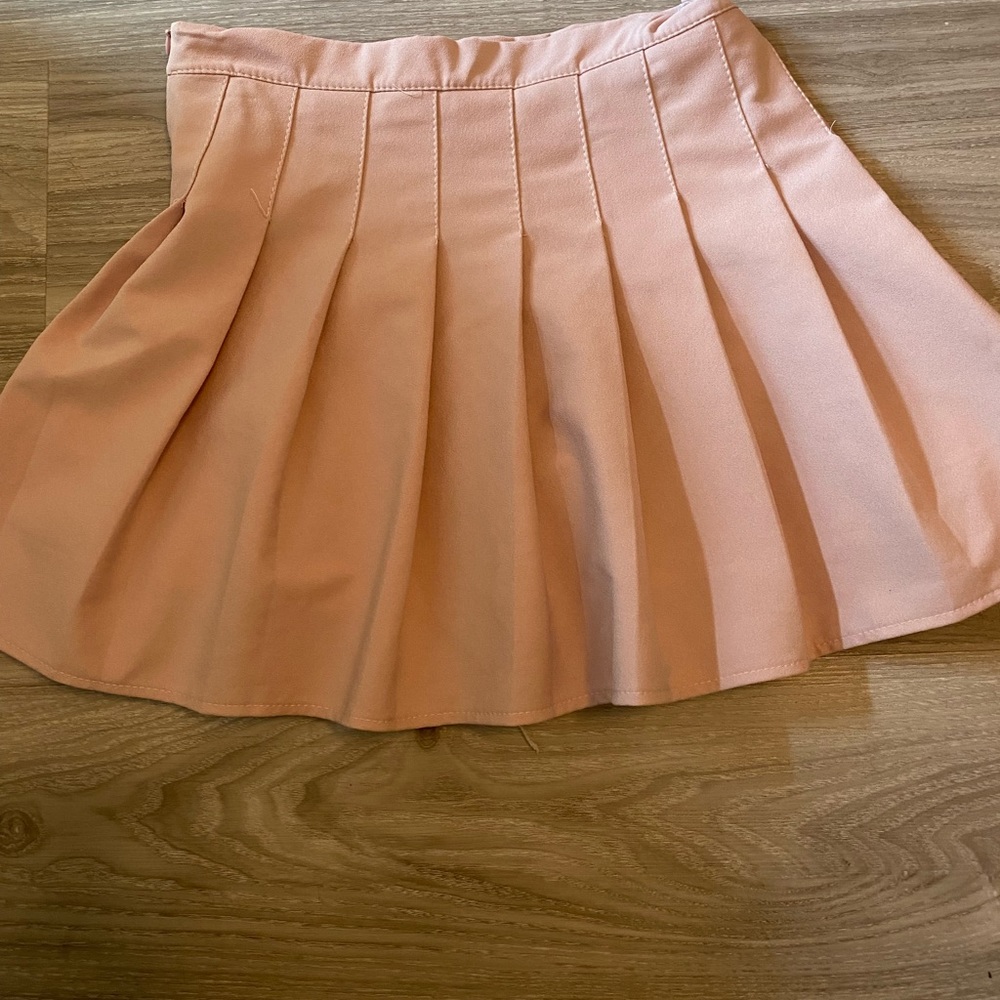Pink Pleated Skirt